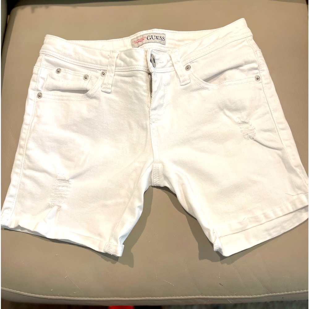 Guess White Shorts